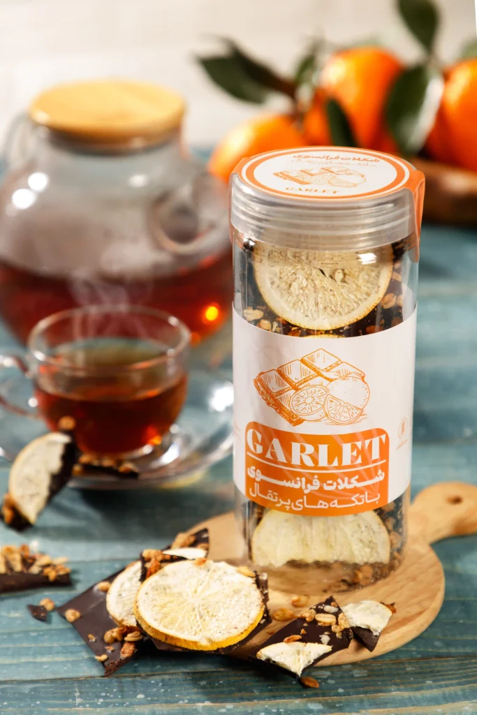 بسته شکلات پرتقالی